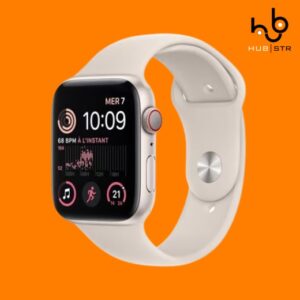 Apple Watch Series SE 2 (2022) GPS 40 mm - Alumínio Luz das estrelas - Bracelete desportiva Luz das estrelas (Grade A)