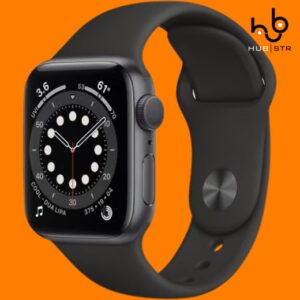 Apple Watch Series 6 (2020) GPS 44 mm - Alumínio Cinzento sideral - Bracelete desportiva Preto (Grade A)