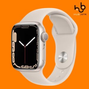 Apple Watch Series 7 (2021) GPS 41 mm - Alumínio Luz das estrelas - Bracelete desportiva Luz das estrelas (Grade A)