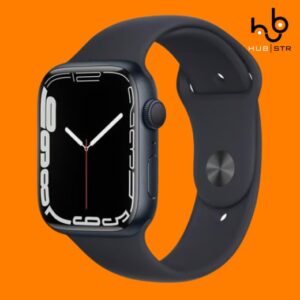 Apple Watch Series 7 (2021) GPS 45 mm - Alumínio Midnight - Bracelete desportiva Preto (Grade A)