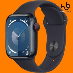 Apple Watch Series 9 (2023) GPS + Celular 45 mm - Alumínio Midnight - Bracelete desportiva Preto (Grade A)